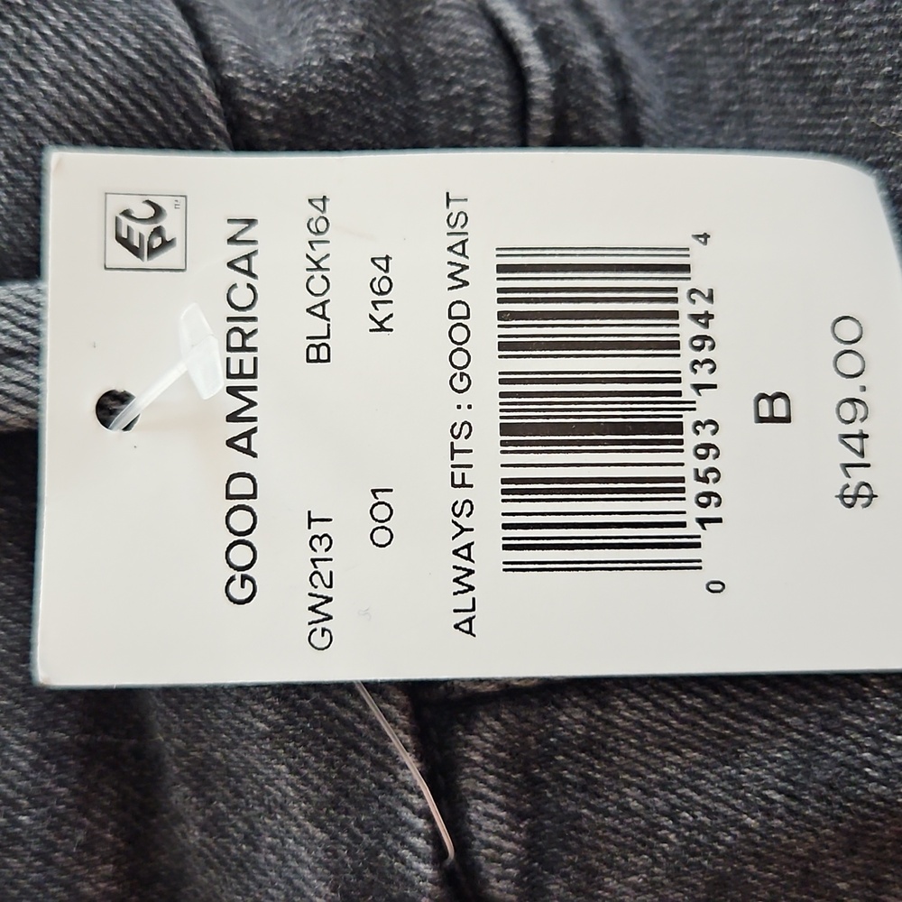 NWT Good American Black Skinny Jeans - Picture 9 of 9